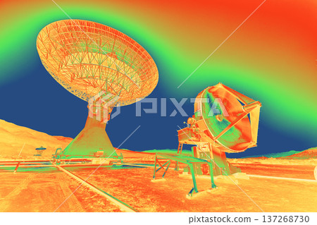 Infrared Gradient Map of Radio Telescope Array at Owens Valley Observatory 137268730