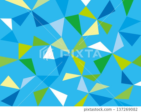 Geometric pattern, triangles, blue 137269082