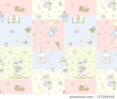 Dreamy Pastel Watercolor Floral Blossom Garden Landscape Elegant Phone Wallpapers 137269549