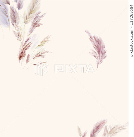 Dreamy Pastel Watercolor Floral Blossom Garden Landscape Elegant Phone Wallpapers 137269584