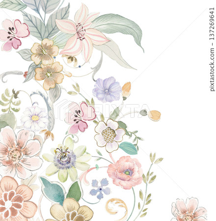 Dreamy Pastel Watercolor Floral Blossom Garden Landscape Elegant Phone Wallpapers Dreamy Pastel Watercolor Floral Blossom Garden Landscape Elegant Phone Wallpapers 137269641