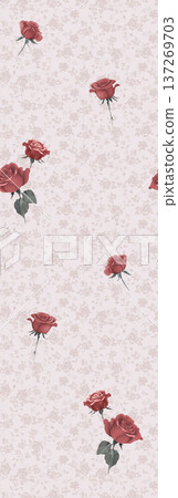 Dreamy Pastel Watercolor Floral Blossom Garden Landscape Elegant Phone Wallpapers 137269703