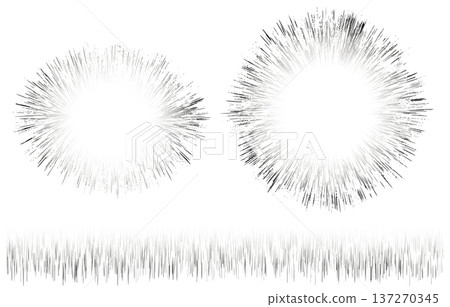 Blurred Concentrated Line Set: Grunge Effects for Speech Bubbles and Explosions 137270345