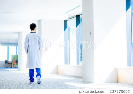 Young doctor working in a hospital Young doctor working in a hospital 137270665