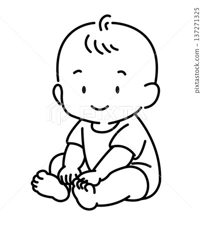 Sitting baby 137271325
