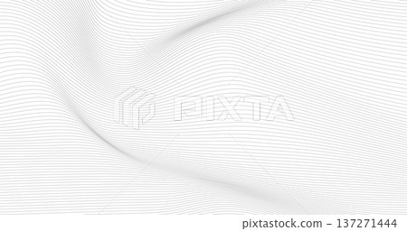 Minimalist vector background featuring distorted monochrome parallel lines in a mesh pattern Minimalist vector background featuring distorted monochrome parallel lines in a mesh pattern 137271444
