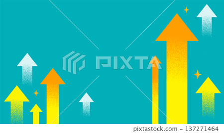 Many rising arrows background material 137271464