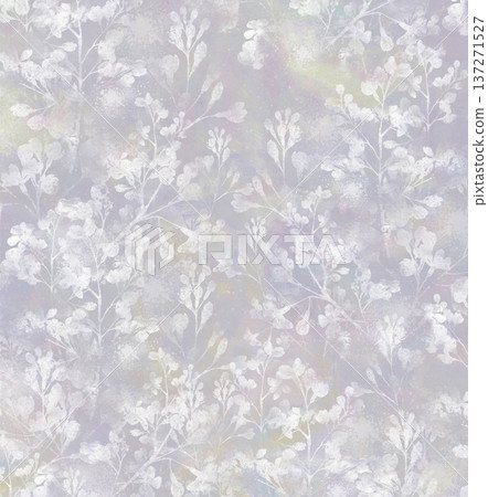 watercolor seamless pattern with leaves 137271527