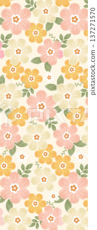 abstract pattern on the flower background 137271570