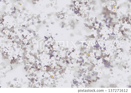 white flowers on snow 137271612