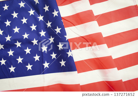 american wave flag texture background, USA 137271652