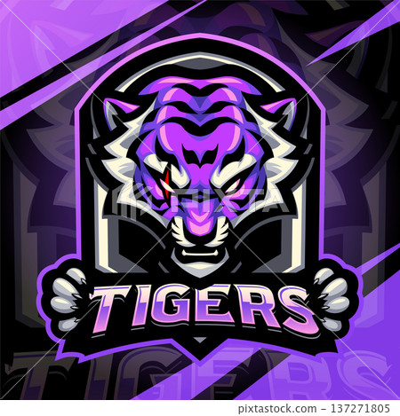Tiger esport mascot logo design Tiger esport mascot logo design 137271805