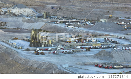 Aerial Industrial Concrete Plant Cement Mixers and Aggregate Nevada Aerial Industrial Concrete Plant Cement Mixers and Aggregate Nevada 137271844