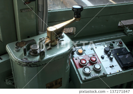 Retro streetcar driver's seat 137271847
