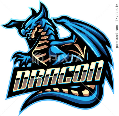 Dragon esport mascot logo design Dragon esport mascot logo design 137272016