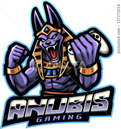 Anubis gaming esport mascot logo design 137272018