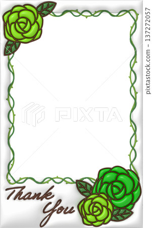 玫瑰留言卡,豐滿裝飾相框,綠色,黃綠色 玫瑰留言卡,豐滿裝飾相框,綠色,黃綠色 137272057