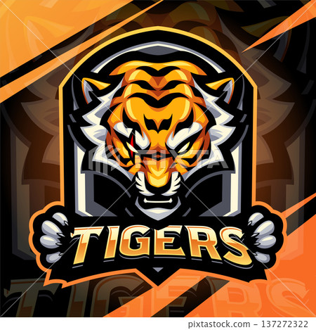 Tiger esport mascot logo design Tiger esport mascot logo design 137272322