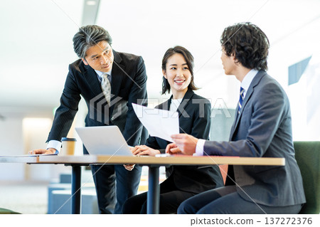 Businessmen to meet Businessmen to meet 137272376