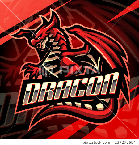 Dragon esport mascot logo design Dragon esport mascot logo design 137272694