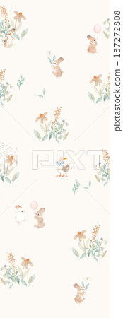watercolor painting of leaf and flowers watercolor painting of leaf and flowers 137272808