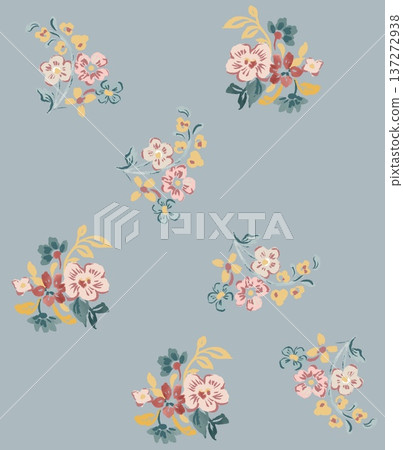 Delicate Pastel Floral Watercolor Wallpaper Designs With Soft Romantic Blooms And Gentle Botanical Patterns 137272938