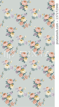 Delicate Pastel Floral Watercolor Wallpaper Designs With Soft Romantic Blooms And Gentle Botanical Patterns 137272940