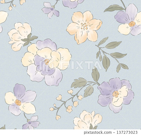 Delicate Pastel Floral Watercolor Wallpaper Designs With Soft Romantic Blooms And Gentle Botanical Patterns 137273023