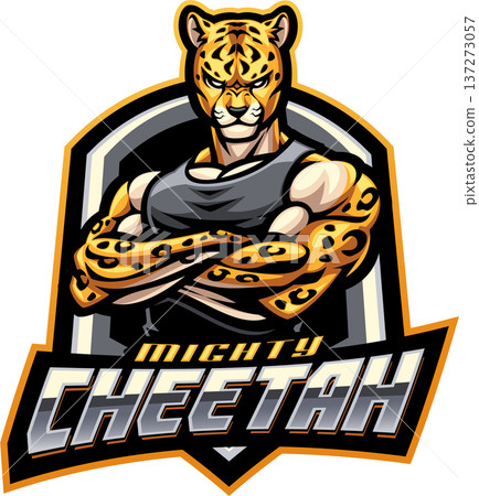 Mighty cheetah esport mascot logo design Mighty cheetah esport mascot logo design 137273057