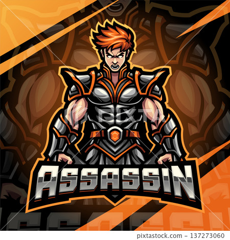 Assassin esport mascot logo design Assassin esport mascot logo design 137273060