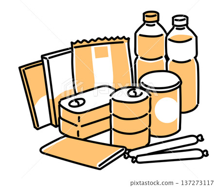 Emergency food for disaster prevention_Single color Emergency food for disaster prevention_Single color 137273117