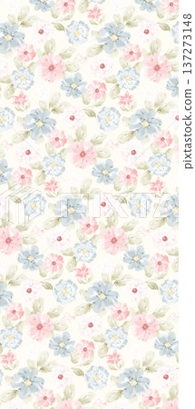 vintage style of tapestry flowers fabric pattern 137273148