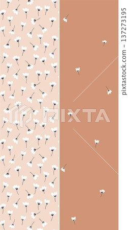 vintage style of tapestry flowers fabric pattern 137273195