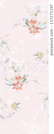 vintage style of tapestry flowers fabric pattern vintage style of tapestry flowers fabric pattern 137273197