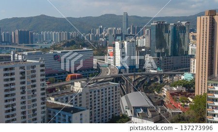 Lai King Skyline Overlooks Interchange And Distant Harbour Views Feb 16 2026 Lai King Skyline Overlooks Interchange And Distant Harbour Views Feb 16 2026 137273996