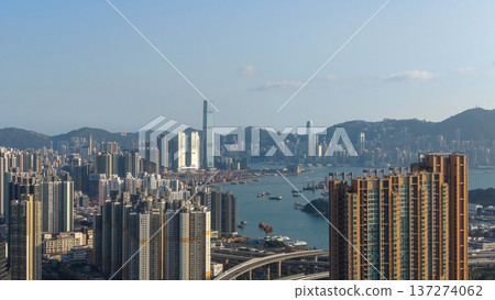 Vibrant urban district surrounding major Hong Kong transport hub Feb 16 2026 Vibrant urban district surrounding major Hong Kong transport hub Feb 16 2026 137274062