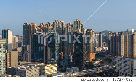 Lai Chi Kok Highrise Skyline Overlooking Western Kowloon City Feb 16 2026 137274083