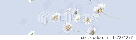 Delicate Pastel Floral Watercolor Wallpaper Patterns With Soft Romantic Blooms And Gentle Botanical Motifs 137275257