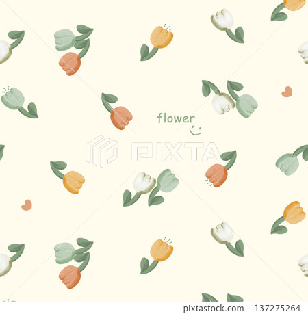 Delicate Pastel Floral Watercolor Wallpaper Patterns With Soft Romantic Blooms And Gentle Botanical Motifs 137275264