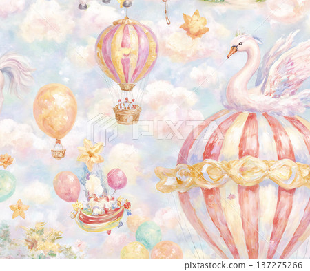 Delicate Pastel Floral Watercolor Wallpaper Patterns With Soft Romantic Blooms And Gentle Botanical Motifs 137275266