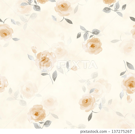 Delicate Pastel Floral Watercolor Wallpaper Patterns With Soft Romantic Blooms And Gentle Botanical Motifs 137275267