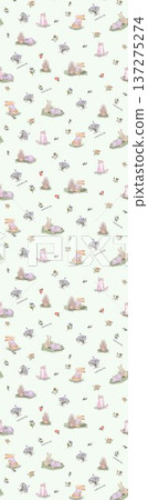Delicate Pastel Floral Watercolor Wallpaper Patterns With Soft Romantic Blooms And Gentle Botanical Motifs 137275274