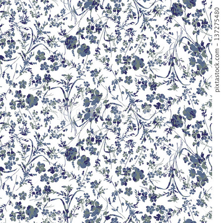 Delicate Pastel Floral Watercolor Wallpaper Patterns With Soft Romantic Blooms And Gentle Botanical Motifs 137275480