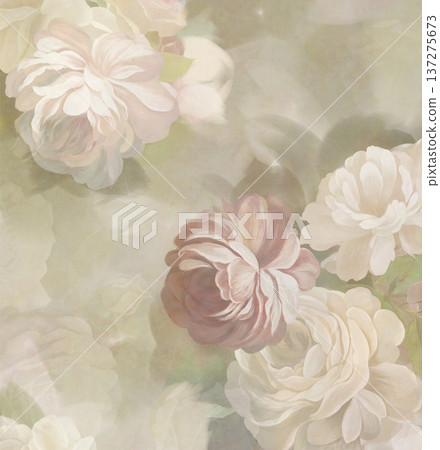 Delicate Pastel Floral Watercolor Wallpaper Patterns With Soft Romantic Blooms And Gentle Botanical Motifs 137275673