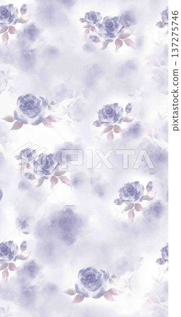 Delicate Pastel Floral Watercolor Wallpaper Patterns With Soft Romantic Blooms And Gentle Botanical Motifs 137275746