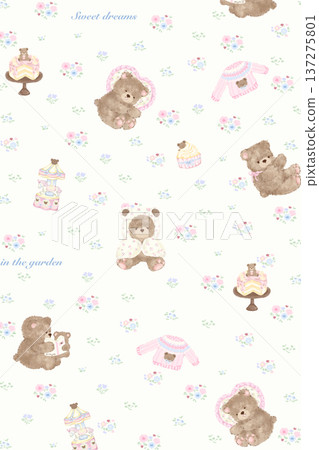 Delicate Pastel Floral Watercolor Wallpaper Patterns With Soft Romantic Blooms And Gentle Botanical Motifs 137275801