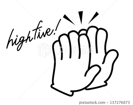 Hand icon_high five Hand icon_high five 137276873
