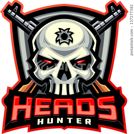 Heads hunter esport mascot logo design 137277382