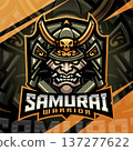 Samurai warrior esport mascot logo design 137277622