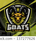 Goats esport mascot logo design 137277626